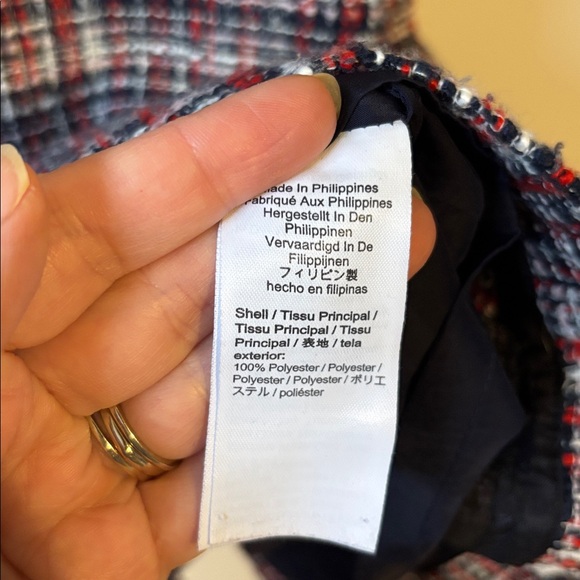 J. Crew Resume Red and Black Tweed Dress - Picture 7 of 9